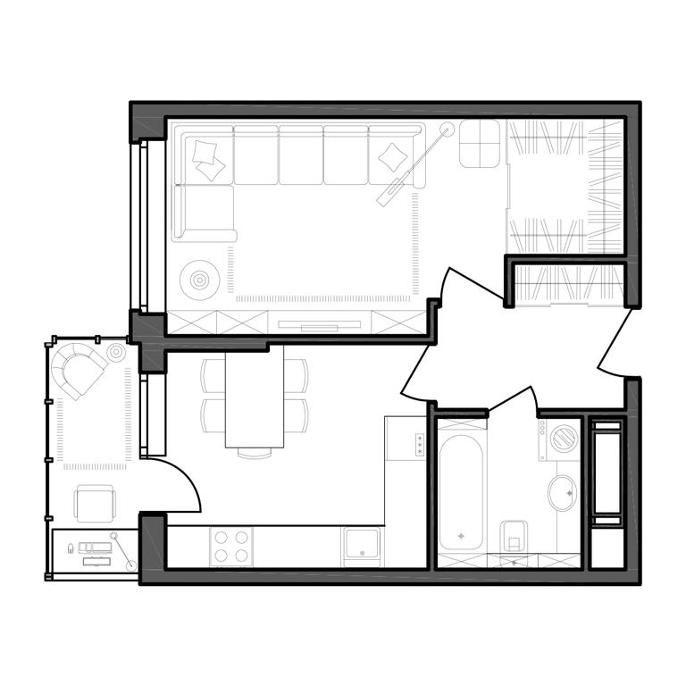 1-BD Apartment Sale, 37.6 sq. m. at Gogol Park, ulitsa Gogolya, 3, Lyubertsy, Moscow Region, Russia #1