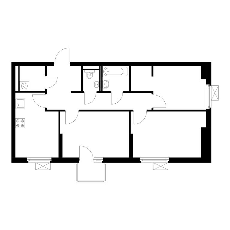 3-BD Apartment Sale, 66.3 sq. m. at Belaya Dacha Park, mikrorayon Parkovy, 1, Kotelniki, Moscow Region, Russia #1 3-BD Apartment Sale, 66.3 sq. m. at Belaya Dacha Park, mikrorayon Parkovy, 1, Kotelniki, Moscow Region, Russia #1