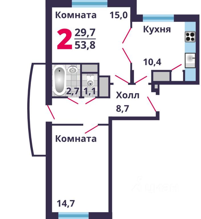 Apartment Sale, 53.8 sq. m. at Mikrorayon Lobnya Siti, ulitsa Kolycheva, Lobnya, Moscow Region, Russia #1 Apartment Sale, 53.8 sq. m. at Mikrorayon Lobnya Siti, ulitsa Kolycheva, Lobnya, Moscow Region, Russia #1