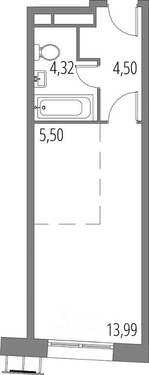 Apartment Sale, 28.31平方米 at Klubny dom Malye Veshki, Ryabinovy pereulok, Vyoshki Settlement, Mytishi Urban District, Moscow Region, Russia #1 Apartment Sale, 28.31平方米 at Klubny dom Malye Veshki, Ryabinovy pereulok, Vyoshki Settlement, Mytishi Urban District, Moscow Region, Russia #1