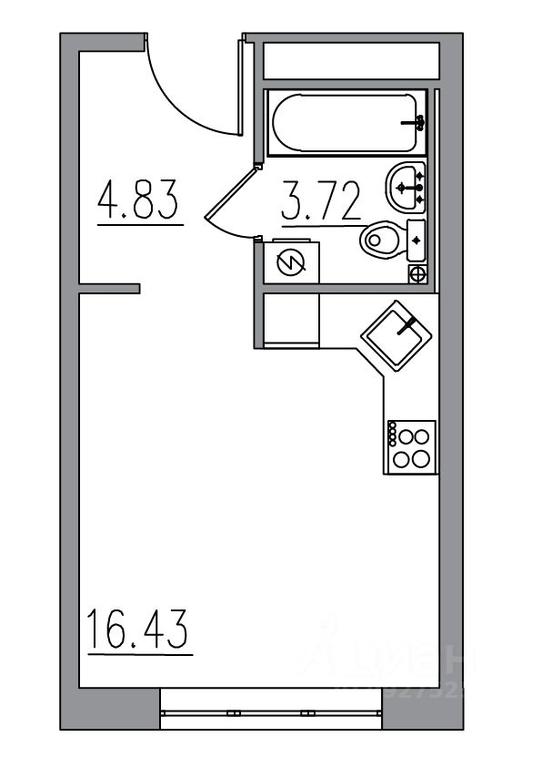 Apartment Sale, 24.98 sq. m. at Klubny dom Novoe Vashutino, Vashutinskoye Highway, Moscow Region, Russia #1 Apartment Sale, 24.98 sq. m. at Klubny dom Novoe Vashutino, Vashutinskoye Highway, Moscow Region, Russia #1