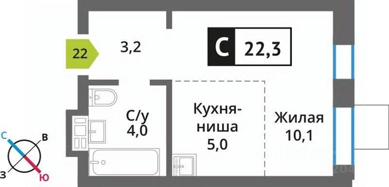 Apartment Sale, 22.3平方米 at Smart Kvartal Lesnaya Otrada, ulitsa Detstva, derevnya Aristovo, Krasnogorsk Urban District, Moscow Region, Russia #1 Apartment Sale, 22.3平方米 at Smart Kvartal Lesnaya Otrada, ulitsa Detstva, derevnya Aristovo, Krasnogorsk Urban District, Moscow Region, Russia #1