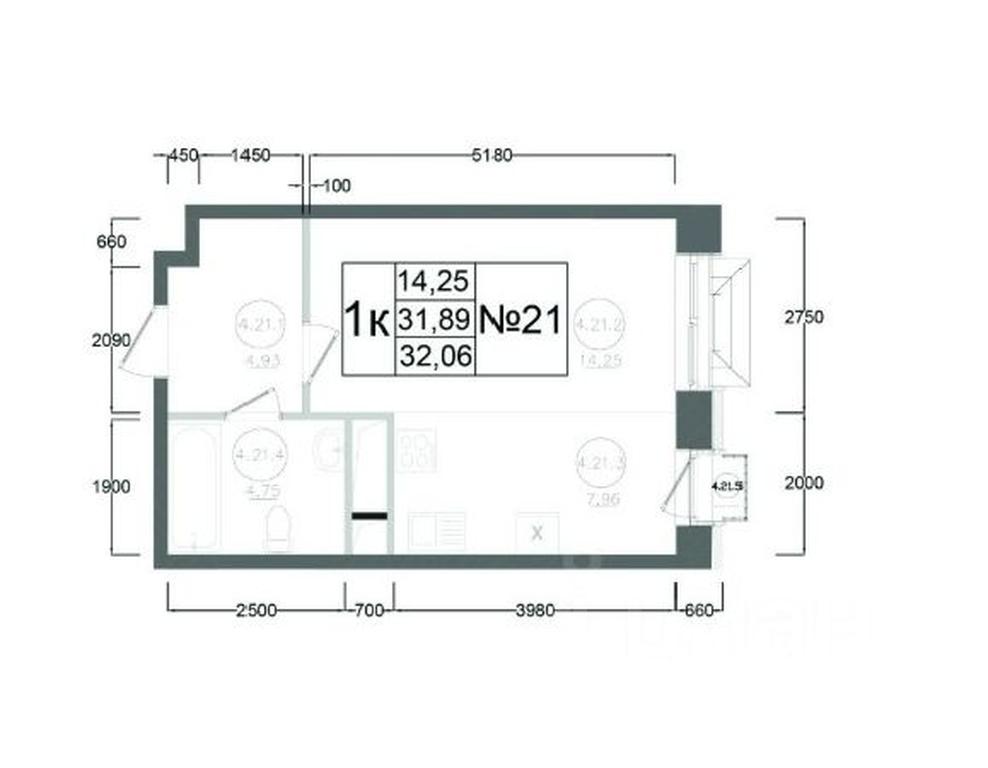 Apartment Sale, 32.06 sq. m. at Aviator-2, ulitsa Kurzenkova, 12, Naro-Fominsk, Moscow Region, Russia #2