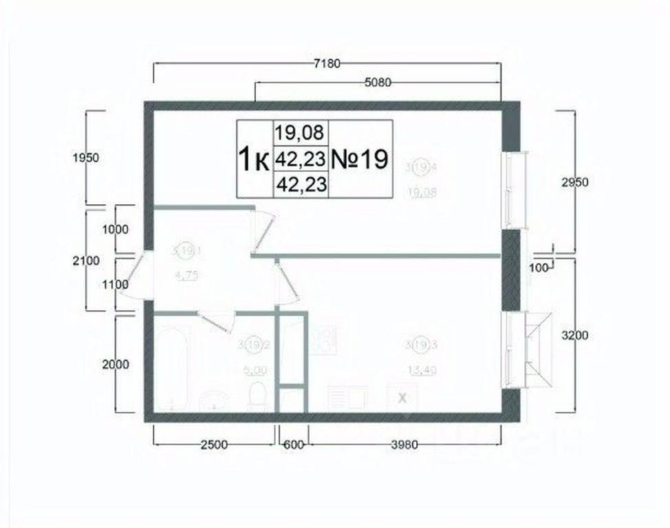 Apartment Sale, 42.23 sq. m. at Aviator-2, ulitsa Kurzenkova, 12, Naro-Fominsk, Moscow Region, Russia #2