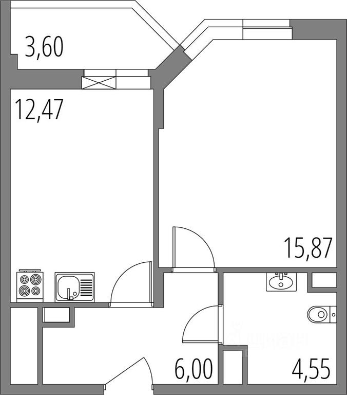 Apartment Sale, 40.69平方米 at Vnukovo Park, Agrokhimicheskaya ulitsa, derevnya Marushkino, Marushkinskoye Settlement, Moscow, Russia #1 Apartment Sale, 40.69平方米 at Vnukovo Park, Agrokhimicheskaya ulitsa, derevnya Marushkino, Marushkinskoye Settlement, Moscow, Russia #1