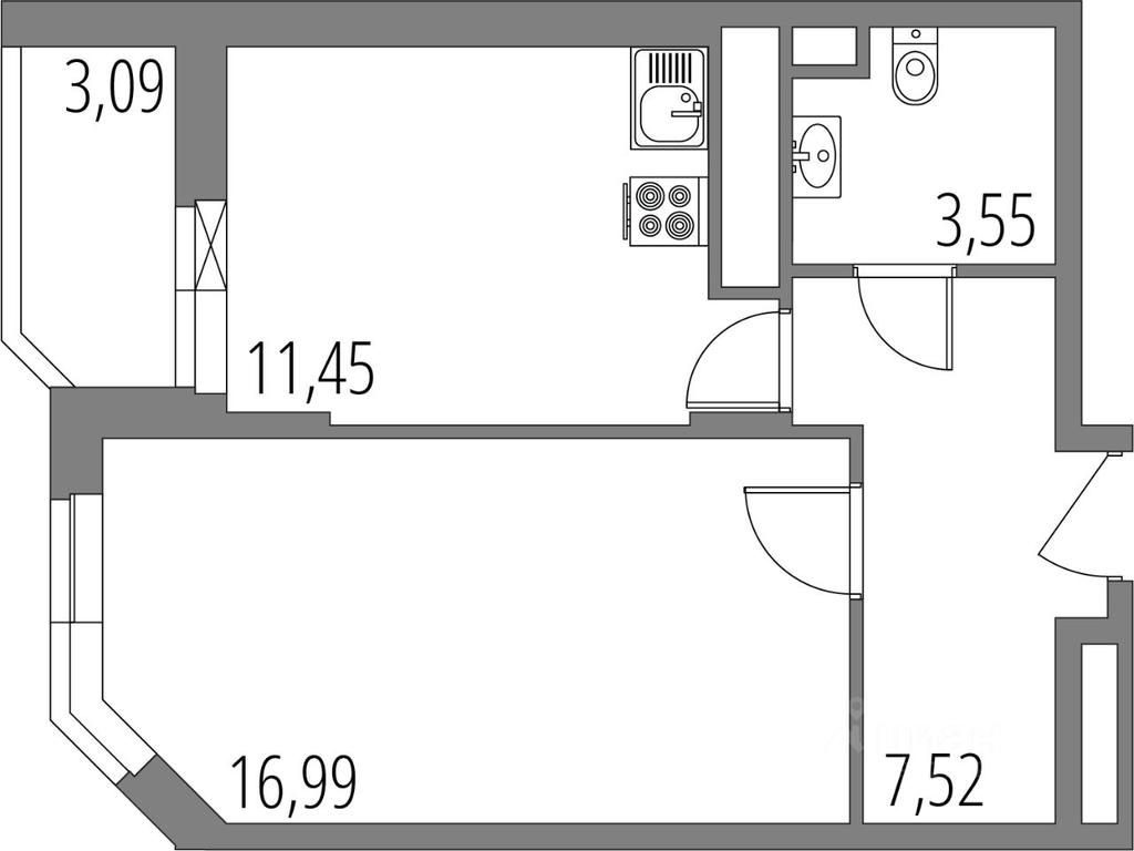 Apartment Sale, 41.06 sq. m. at Vnukovo Park, Agrokhimicheskaya ulitsa, derevnya Marushkino, Marushkinskoye Settlement, Moscow, Russia #1 Apartment Sale, 41.06 sq. m. at Vnukovo Park, Agrokhimicheskaya ulitsa, derevnya Marushkino, Marushkinskoye Settlement, Moscow, Russia #1