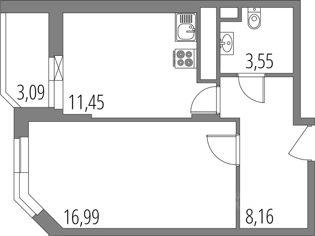 Apartment Sale, 41.7平方米 at Vnukovo Park, Agrokhimicheskaya ulitsa, derevnya Marushkino, Marushkinskoye Settlement, Moscow, Russia #1 Apartment Sale, 41.7平方米 at Vnukovo Park, Agrokhimicheskaya ulitsa, derevnya Marushkino, Marushkinskoye Settlement, Moscow, Russia #1