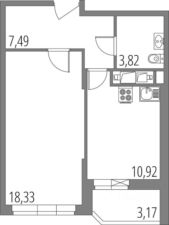 Apartment Sale, 42.15平方米 at Vnukovo Park, Agrokhimicheskaya ulitsa, derevnya Marushkino, Marushkinskoye Settlement, Moscow, Russia #1 Apartment Sale, 42.15平方米 at Vnukovo Park, Agrokhimicheskaya ulitsa, derevnya Marushkino, Marushkinskoye Settlement, Moscow, Russia #1