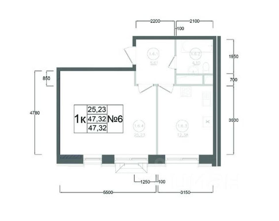 Apartment Sale, 47.32 sq. m. at Aviator-2, ulitsa Kurzenkova, 12, Naro-Fominsk, Moscow Region, Russia #2
