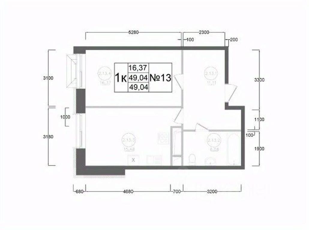 Apartment Sale, 49.04 sq. m. at Aviator-2, ulitsa Kurzenkova, 12, Naro-Fominsk, Moscow Region, Russia #2