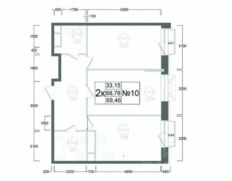 1-BD Apartment Sale, 69.46平方米 at Aviator-2, ulitsa Kurzenkova, 12, Naro-Fominsk, Moscow Region, Russia #2 1-BD Apartment Sale, 69.46平方米 at Aviator-2, ulitsa Kurzenkova, 12, Naro-Fominsk, Moscow Region, Russia #2