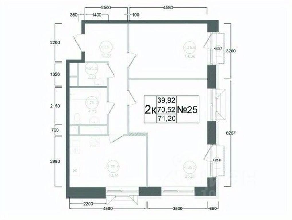 1-BD Apartment Sale, 71.2 sq. m. at Aviator-2, ulitsa Kurzenkova, 12, Naro-Fominsk, Moscow Region, Russia #2