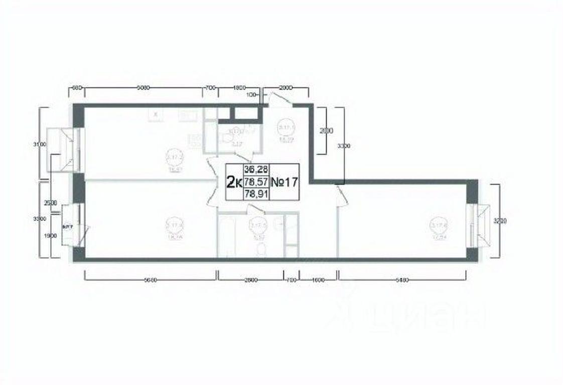 1-BD Apartment Sale, 78.91 sq. m. at Aviator-2, ulitsa Kurzenkova, 12, Naro-Fominsk, Moscow Region, Russia #2