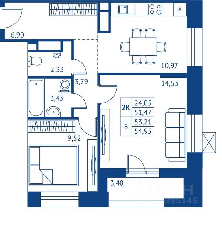 1-BD Apartment Sale, 51.47平方米 at POKOLENIE PERVYKh, Novyye Podlipki Microdistrict, Korolyov, Moscow Region, Russia #1 1-BD Apartment Sale, 51.47平方米 at POKOLENIE PERVYKh, Novyye Podlipki Microdistrict, Korolyov, Moscow Region, Russia #1