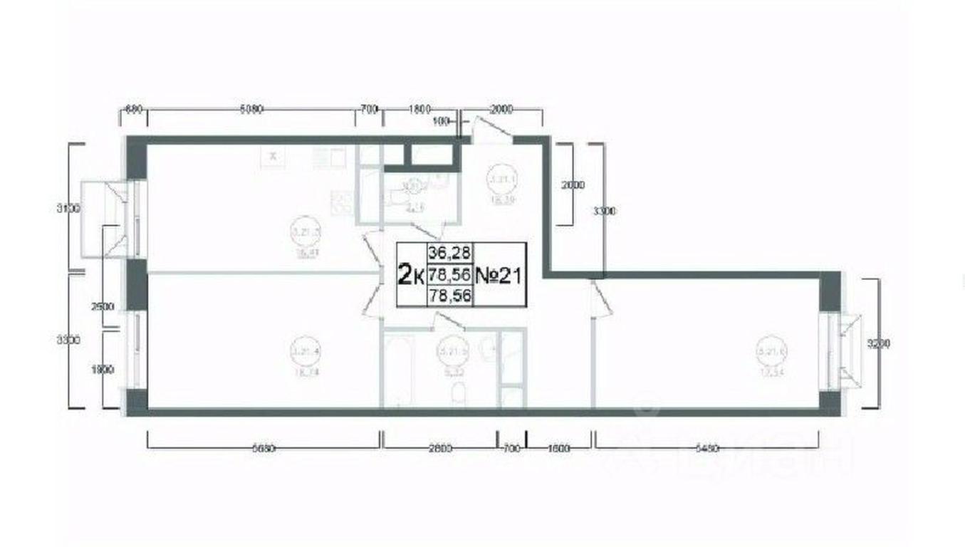 1-BD Apartment Sale, 78.56 sq. m. at Aviator-2, ulitsa Kurzenkova, 12, Naro-Fominsk, Moscow Region, Russia #2 1-BD Apartment Sale, 78.56 sq. m. at Aviator-2, ulitsa Kurzenkova, 12, Naro-Fominsk, Moscow Region, Russia #2