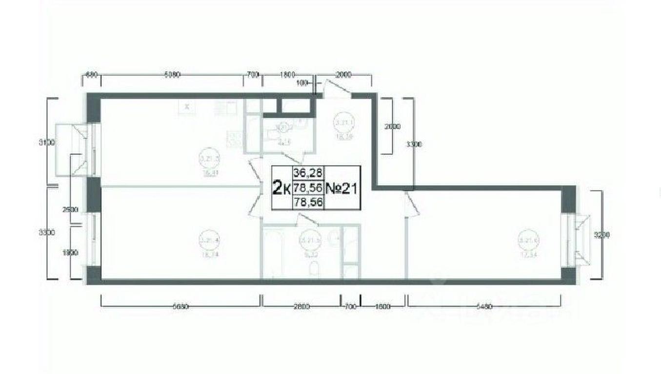 1-BD Apartment Sale, 78.56 sq. m. at Aviator-2, ulitsa Kurzenkova, 12, Naro-Fominsk, Moscow Region, Russia #2 1-BD Apartment Sale, 78.56 sq. m. at Aviator-2, ulitsa Kurzenkova, 12, Naro-Fominsk, Moscow Region, Russia #2