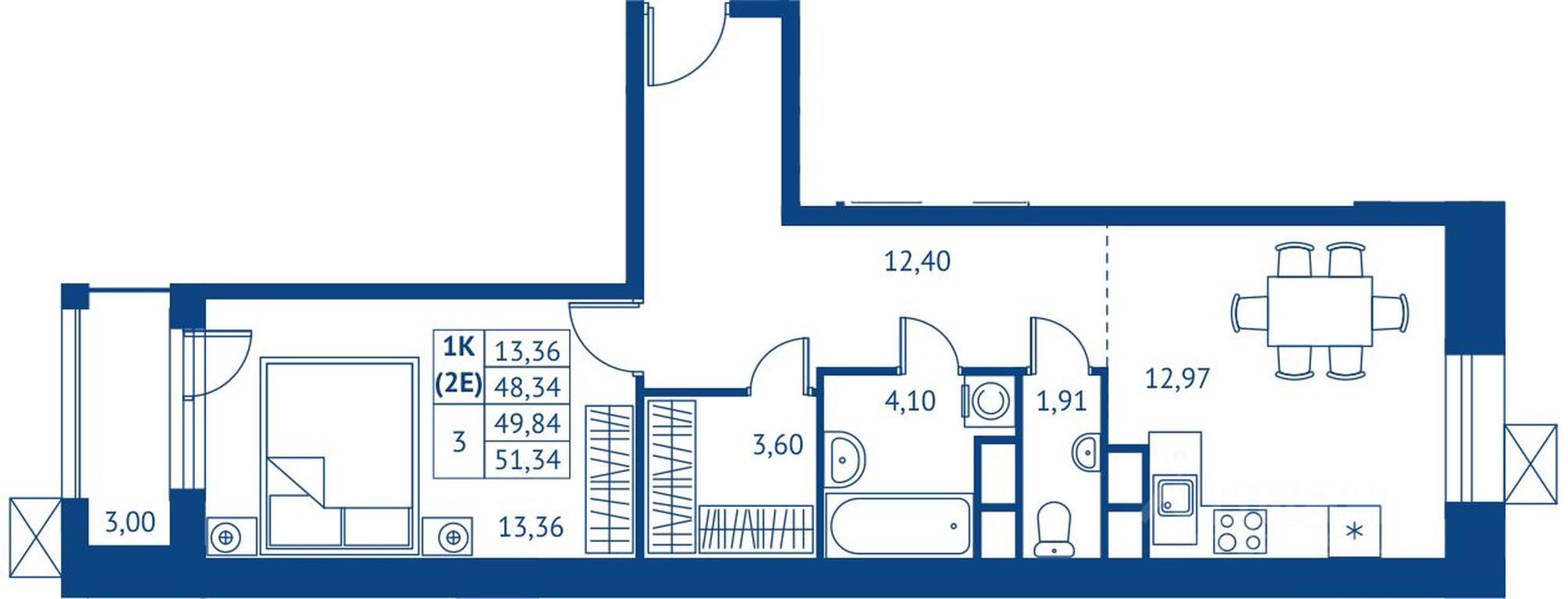 Apartment Sale, 48.34平方米 at POKOLENIE PERVYKh, Novyye Podlipki Microdistrict, Korolyov, Moscow Region, Russia #1 Apartment Sale, 48.34平方米 at POKOLENIE PERVYKh, Novyye Podlipki Microdistrict, Korolyov, Moscow Region, Russia #1