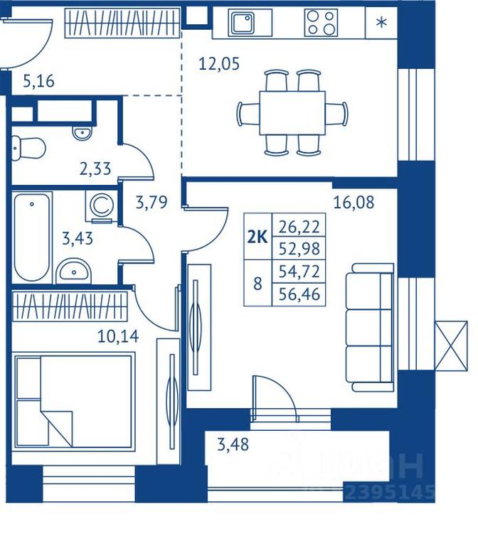 1-BD Apartment Sale, 52.98 sq. m. at POKOLENIE PERVYKh, Novyye Podlipki Microdistrict, Korolyov, Moscow Region, Russia #1 1-BD Apartment Sale, 52.98 sq. m. at POKOLENIE PERVYKh, Novyye Podlipki Microdistrict, Korolyov, Moscow Region, Russia #1