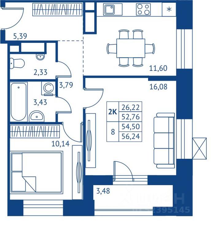 1-BD Apartment Sale, 52.76平方米 at POKOLENIE PERVYKh, Novyye Podlipki Microdistrict, Korolyov, Moscow Region, Russia #1 1-BD Apartment Sale, 52.76平方米 at POKOLENIE PERVYKh, Novyye Podlipki Microdistrict, Korolyov, Moscow Region, Russia #1