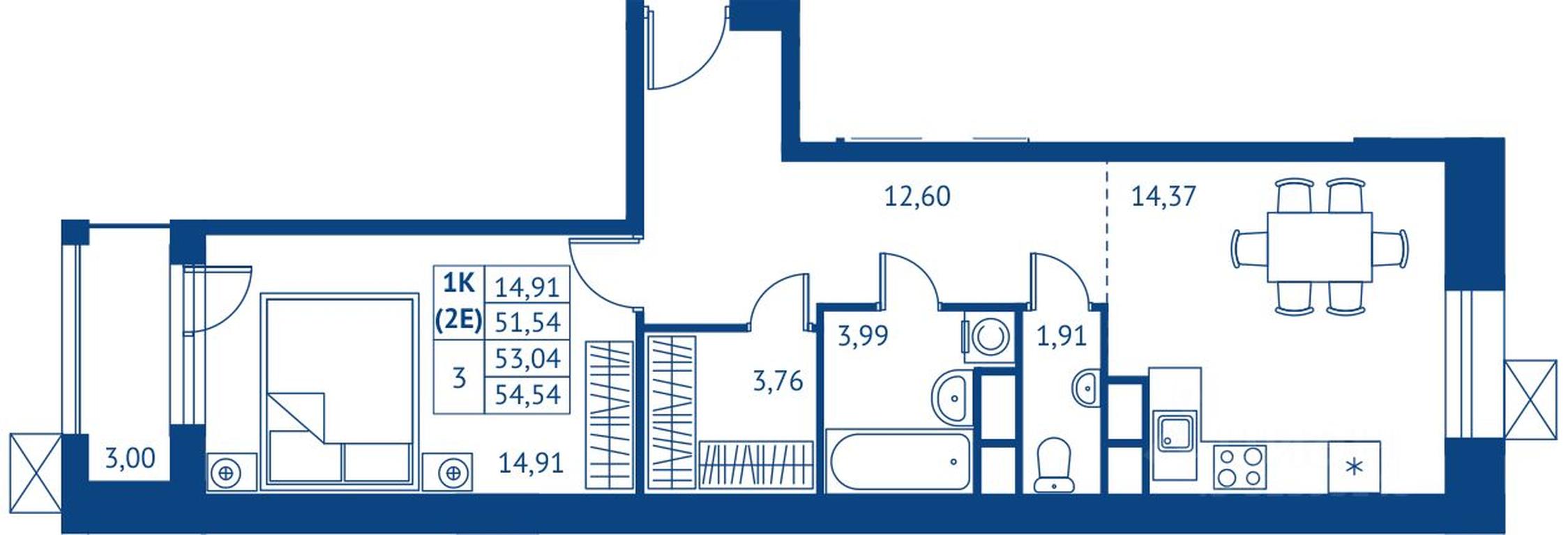 Apartment Sale, 51.54平方米 at POKOLENIE PERVYKh, Novyye Podlipki Microdistrict, Korolyov, Moscow Region, Russia #1 Apartment Sale, 51.54平方米 at POKOLENIE PERVYKh, Novyye Podlipki Microdistrict, Korolyov, Moscow Region, Russia #1