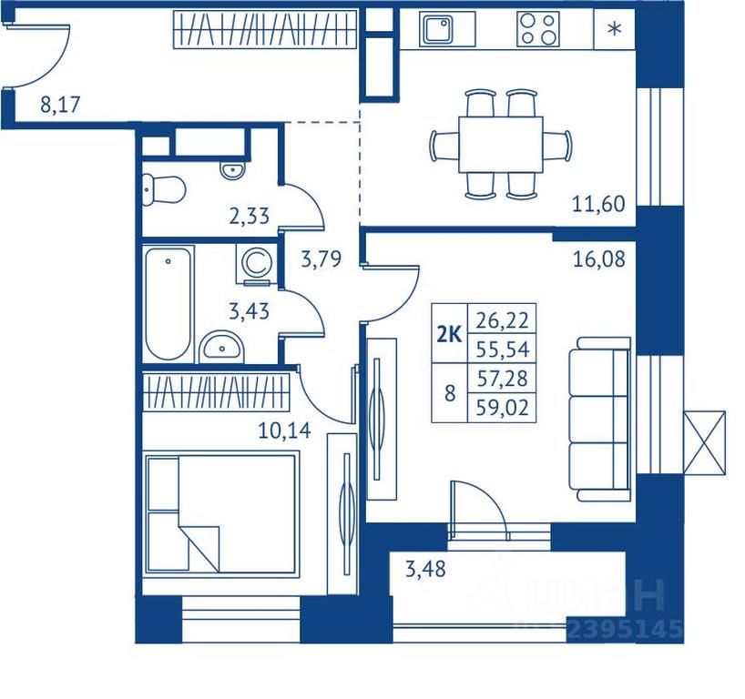 1-BD Apartment Sale, 55.54平方米 at POKOLENIE PERVYKh, Novyye Podlipki Microdistrict, Korolyov, Moscow Region, Russia #1 1-BD Apartment Sale, 55.54平方米 at POKOLENIE PERVYKh, Novyye Podlipki Microdistrict, Korolyov, Moscow Region, Russia #1
