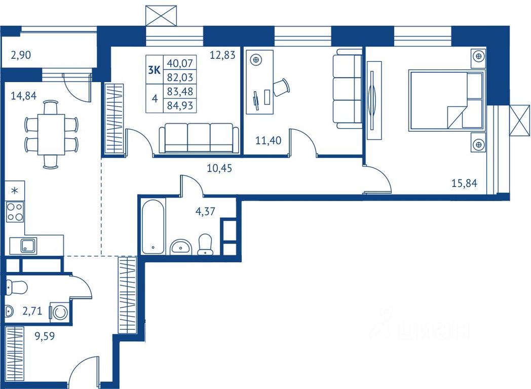 2-BD Apartment Sale, 82.03 sq. m. at POKOLENIE PERVYKh, Novyye Podlipki Microdistrict, Korolyov, Moscow Region, Russia #1 2-BD Apartment Sale, 82.03 sq. m. at POKOLENIE PERVYKh, Novyye Podlipki Microdistrict, Korolyov, Moscow Region, Russia #1