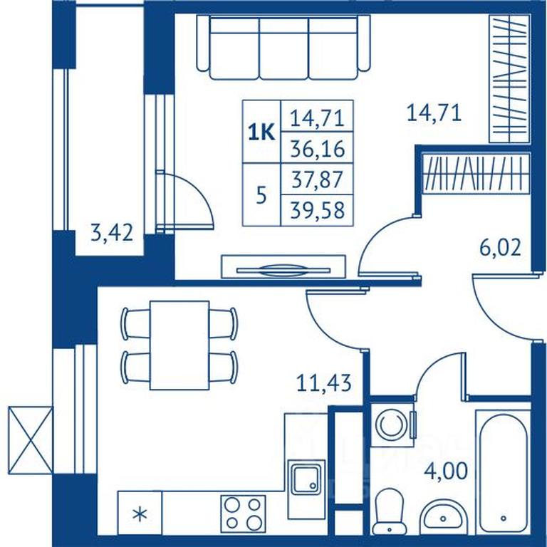 Apartment Sale, 36.16平方米 at POKOLENIE PERVYKh, Novyye Podlipki Microdistrict, Korolyov, Moscow Region, Russia #1 Apartment Sale, 36.16平方米 at POKOLENIE PERVYKh, Novyye Podlipki Microdistrict, Korolyov, Moscow Region, Russia #1