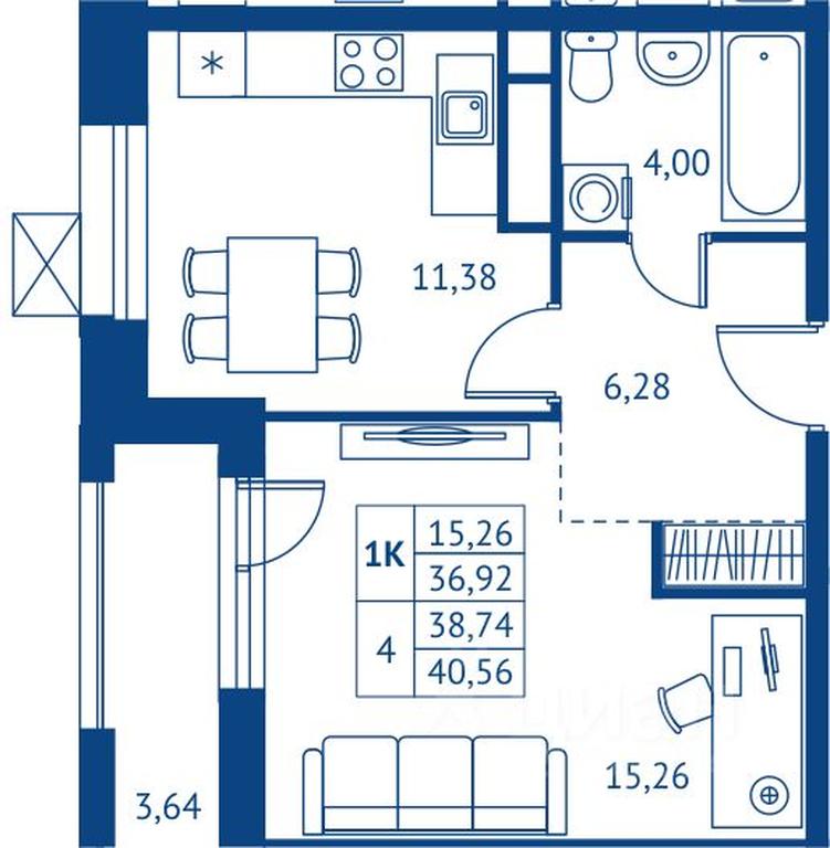 Apartment Sale, 36.92 sq. m. at POKOLENIE PERVYKh, Novyye Podlipki Microdistrict, Korolyov, Moscow Region, Russia #1 Apartment Sale, 36.92 sq. m. at POKOLENIE PERVYKh, Novyye Podlipki Microdistrict, Korolyov, Moscow Region, Russia #1