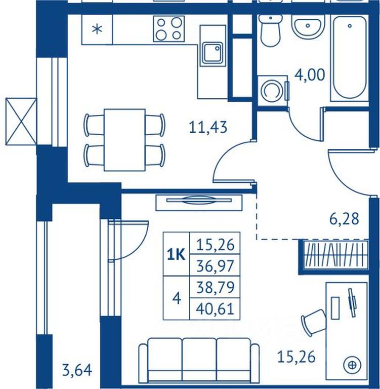 Apartment Sale, 36.97 sq. m. at POKOLENIE PERVYKh, Novyye Podlipki Microdistrict, Korolyov, Moscow Region, Russia #1 Apartment Sale, 36.97 sq. m. at POKOLENIE PERVYKh, Novyye Podlipki Microdistrict, Korolyov, Moscow Region, Russia #1