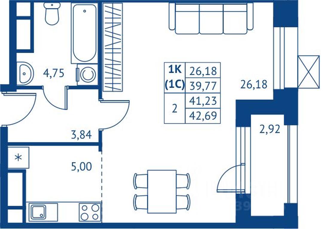 Apartment Sale, 39.77 sq. m. at POKOLENIE PERVYKh, Novyye Podlipki Microdistrict, Korolyov, Moscow Region, Russia #1 Apartment Sale, 39.77 sq. m. at POKOLENIE PERVYKh, Novyye Podlipki Microdistrict, Korolyov, Moscow Region, Russia #1