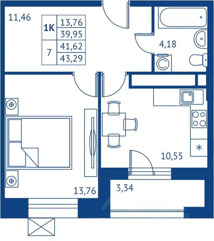Apartment Sale, 39.95 sq. m. at POKOLENIE PERVYKh, Novyye Podlipki Microdistrict, Korolyov, Moscow Region, Russia #1 Apartment Sale, 39.95 sq. m. at POKOLENIE PERVYKh, Novyye Podlipki Microdistrict, Korolyov, Moscow Region, Russia #1