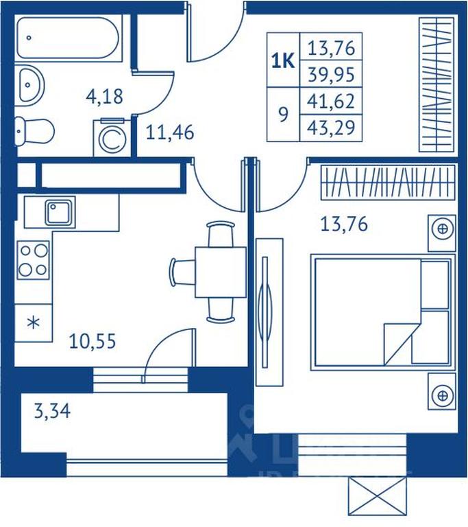 Apartment Sale, 39.95平方米 at POKOLENIE PERVYKh, Novyye Podlipki Microdistrict, Korolyov, Moscow Region, Russia #1 Apartment Sale, 39.95平方米 at POKOLENIE PERVYKh, Novyye Podlipki Microdistrict, Korolyov, Moscow Region, Russia #1