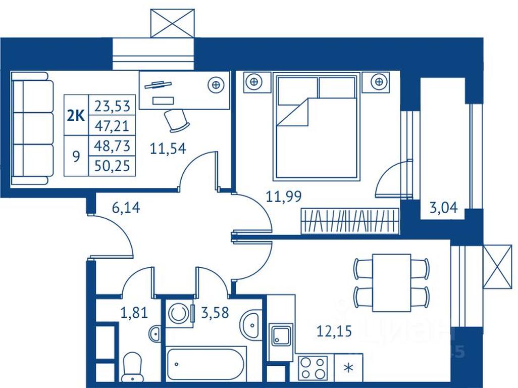 1-BD Apartment Sale, 47.21 sq. m. at POKOLENIE PERVYKh, Novyye Podlipki Microdistrict, Korolyov, Moscow Region, Russia #1 1-BD Apartment Sale, 47.21 sq. m. at POKOLENIE PERVYKh, Novyye Podlipki Microdistrict, Korolyov, Moscow Region, Russia #1