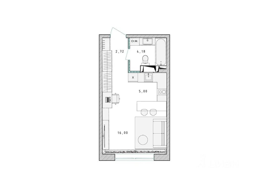 Apartment Sale, 28 sq. m. at Serebro, Yaroslavskoye shosse, Pushkino, Moscow Region, Russia #1 Apartment Sale, 28 sq. m. at Serebro, Yaroslavskoye shosse, Pushkino, Moscow Region, Russia #1