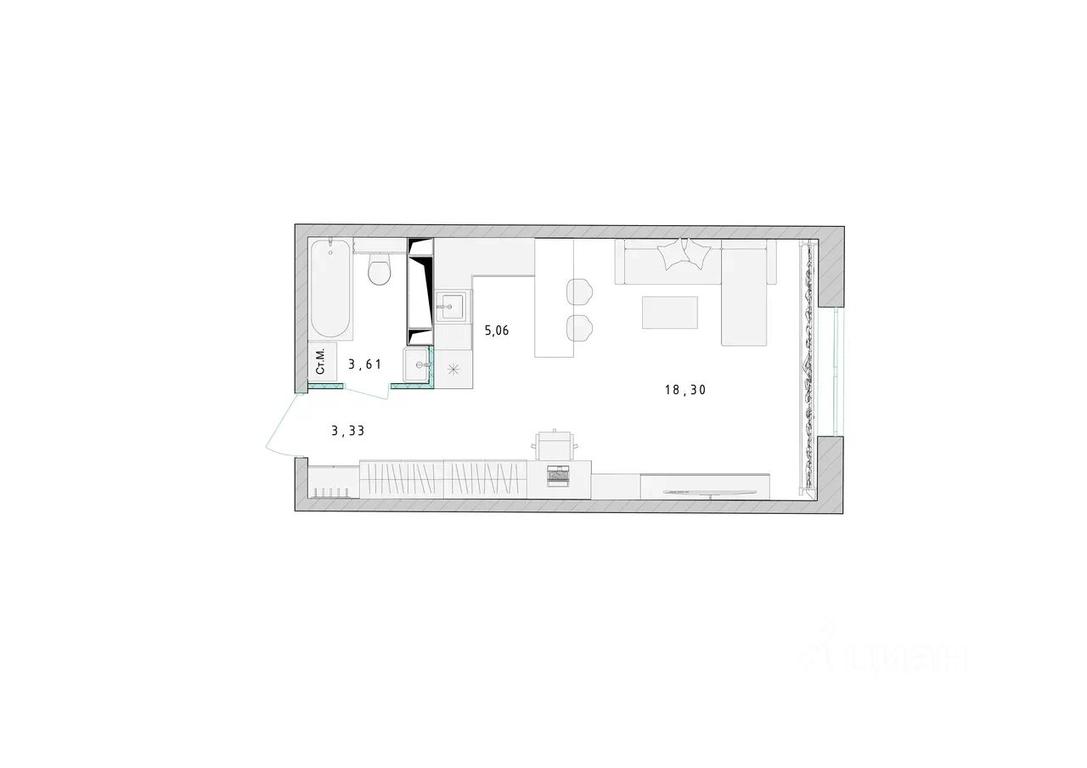 Apartment Sale, 30.5 sq. m. at Serebro, Yaroslavskoye shosse, Pushkino, Moscow Region, Russia #1 Apartment Sale, 30.5 sq. m. at Serebro, Yaroslavskoye shosse, Pushkino, Moscow Region, Russia #1