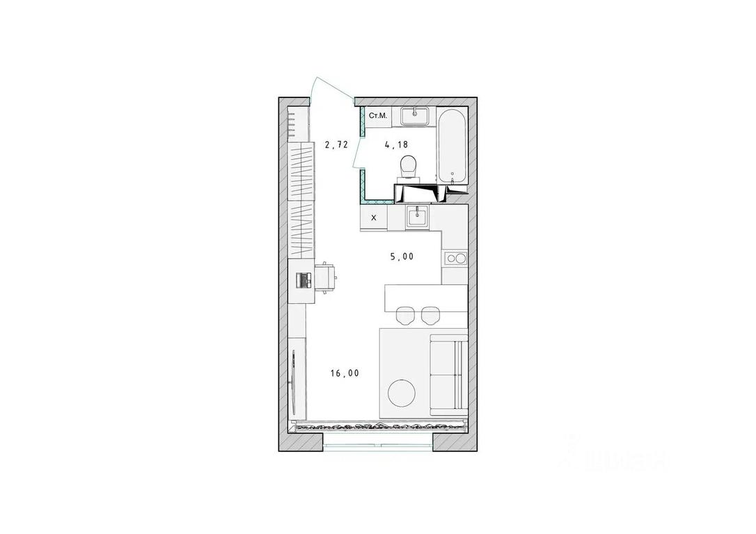 Apartment Sale, 28 sq. m. at Serebro, Yaroslavskoye shosse, Pushkino, Moscow Region, Russia #1 Apartment Sale, 28 sq. m. at Serebro, Yaroslavskoye shosse, Pushkino, Moscow Region, Russia #1