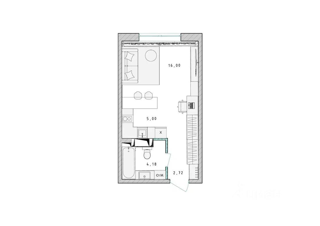 Apartment Sale, 27.9平方米 at Serebro, Yaroslavskoye shosse, Pushkino, Moscow Region, Russia #1 Apartment Sale, 27.9平方米 at Serebro, Yaroslavskoye shosse, Pushkino, Moscow Region, Russia #1