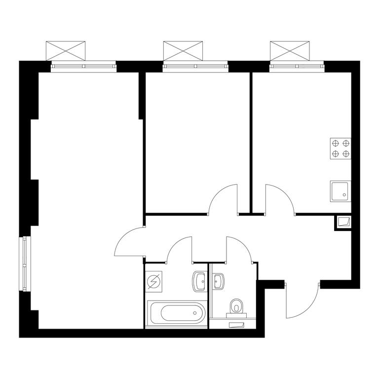 2-BD Apartment Sale, 57.6 sq. m. at Belaya Dacha Park, mikrorayon Parkovy, 1, Kotelniki, Moscow Region, Russia #1 2-BD Apartment Sale, 57.6 sq. m. at Belaya Dacha Park, mikrorayon Parkovy, 1, Kotelniki, Moscow Region, Russia #1
