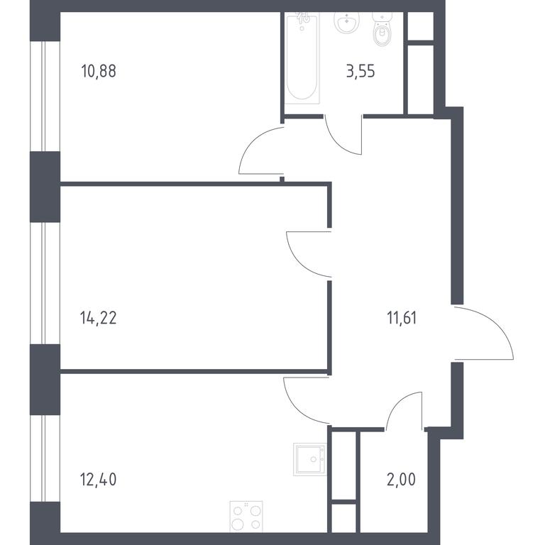 1-BD Apartment Sale, 54.66 sq. m. at Novograd Pavlino, Kosinskoye shosse, 2, Novoye Pavlino Microdistrict, Balashikha, Moscow Region, Russia #1 1-BD Apartment Sale, 54.66 sq. m. at Novograd Pavlino, Kosinskoye shosse, 2, Novoye Pavlino Microdistrict, Balashikha, Moscow Region, Russia #1