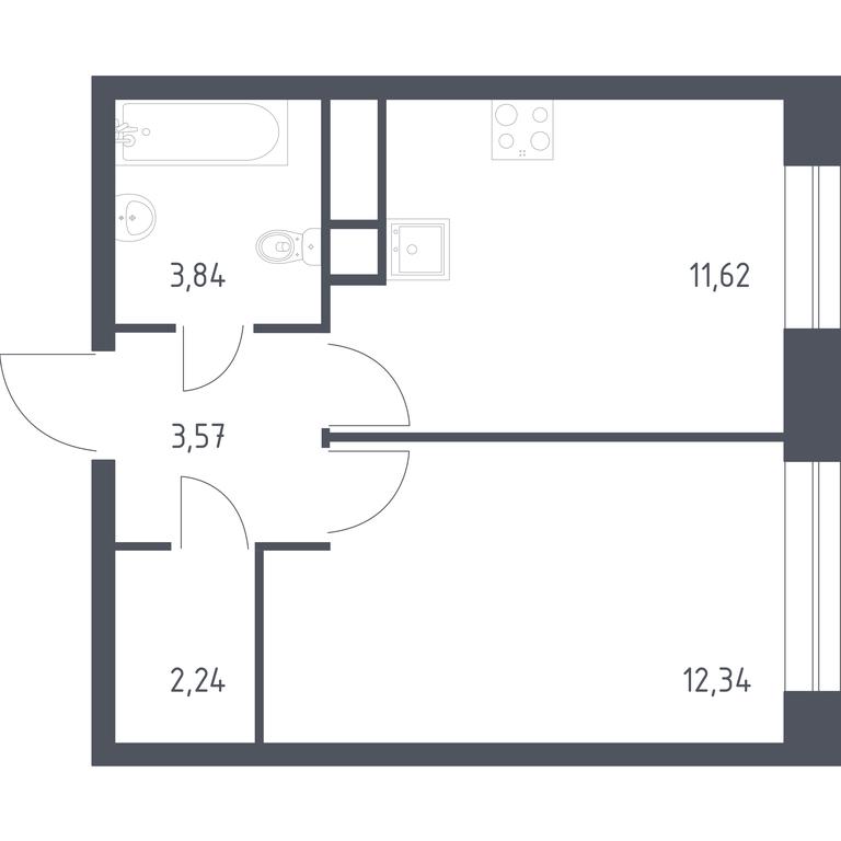 Apartment Sale, 33.61 sq. m. at Novograd Pavlino, Kosinskoye shosse, 2, Novoye Pavlino Microdistrict, Balashikha, Moscow Region, Russia #1 Apartment Sale, 33.61 sq. m. at Novograd Pavlino, Kosinskoye shosse, 2, Novoye Pavlino Microdistrict, Balashikha, Moscow Region, Russia #1