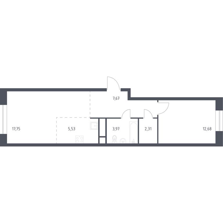 1-BD Apartment Sale, 49.91 sq. m. at Novograd Pavlino, Kosinskoye shosse, 2, Novoye Pavlino Microdistrict, Balashikha, Moscow Region, Russia #1 1-BD Apartment Sale, 49.91 sq. m. at Novograd Pavlino, Kosinskoye shosse, 2, Novoye Pavlino Microdistrict, Balashikha, Moscow Region, Russia #1