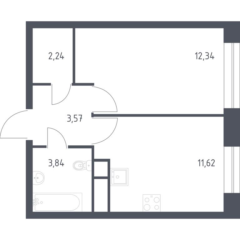 Apartment Sale, 33.61 sq. m. at Novograd Pavlino, Kosinskoye shosse, 2, Novoye Pavlino Microdistrict, Balashikha, Moscow Region, Russia #1 Apartment Sale, 33.61 sq. m. at Novograd Pavlino, Kosinskoye shosse, 2, Novoye Pavlino Microdistrict, Balashikha, Moscow Region, Russia #1