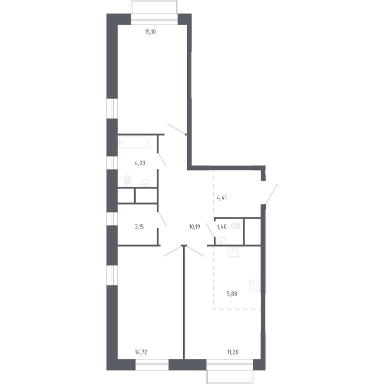 1-BD Apartment Sale, 70.14 sq. m. at Novograd Pavlino, Kosinskoye shosse, 2, Novoye Pavlino Microdistrict, Balashikha, Moscow Region, Russia #1 1-BD Apartment Sale, 70.14 sq. m. at Novograd Pavlino, Kosinskoye shosse, 2, Novoye Pavlino Microdistrict, Balashikha, Moscow Region, Russia #1