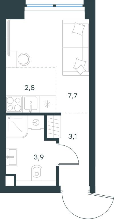 Apartment Sale, 17.5 sq. m. at Level Zvenigorodskaya, 3rd Silikatny Drive, 6к1, Moscow, Russia #1 Apartment Sale, 17.5 sq. m. at Level Zvenigorodskaya, 3rd Silikatny Drive, 6к1, Moscow, Russia #1