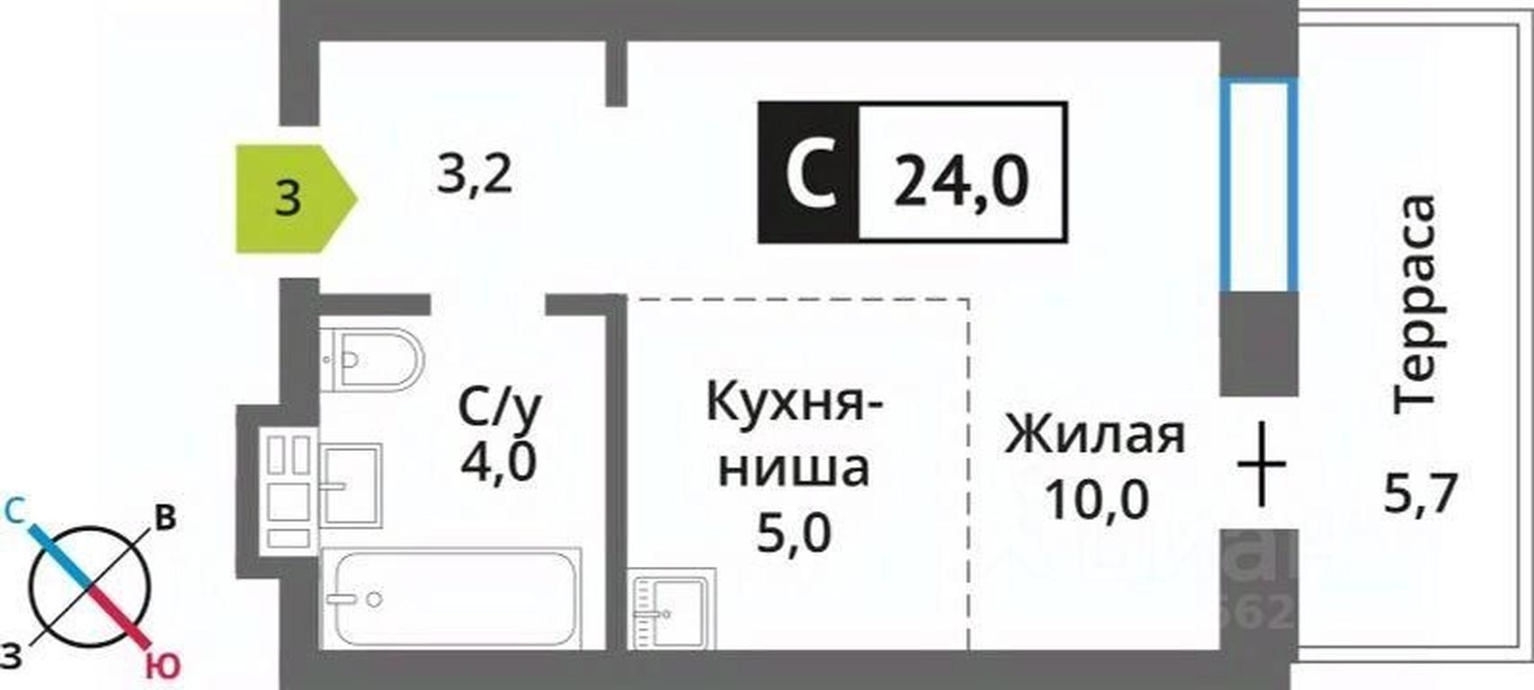 Apartment Sale, 24平方米 at Smart Kvartal Lesnaya Otrada, ulitsa Detstva, derevnya Aristovo, Krasnogorsk Urban District, Moscow Region, Russia #1 Apartment Sale, 24平方米 at Smart Kvartal Lesnaya Otrada, ulitsa Detstva, derevnya Aristovo, Krasnogorsk Urban District, Moscow Region, Russia #1