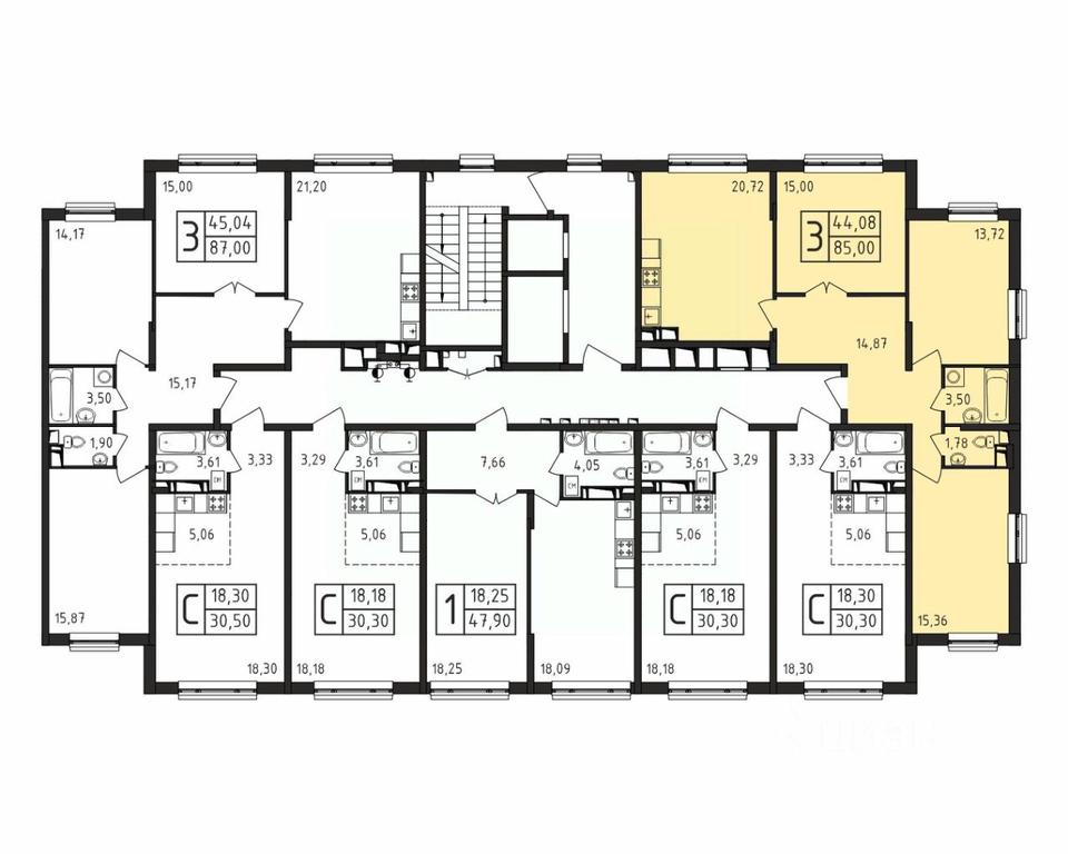 2-BD Apartment Sale, 85平方米 at Serebro, Yaroslavskoye shosse, Pushkino, Moscow Region, Russia #1 2-BD Apartment Sale, 85平方米 at Serebro, Yaroslavskoye shosse, Pushkino, Moscow Region, Russia #1