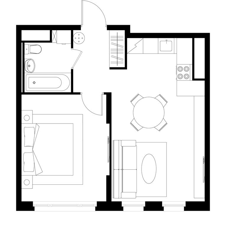 Apartment Sale, 43 sq. m. at Peredelkino Blizhnee, Korneya Chukovskogo Street, 1, Vnukovskoye Settlement, Moscow, Russia #1 Apartment Sale, 43 sq. m. at Peredelkino Blizhnee, Korneya Chukovskogo Street, 1, Vnukovskoye Settlement, Moscow, Russia #1