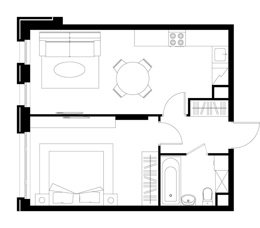 2-BD Apartment Sale, 45.3 sq. m. at Peredelkino Blizhnee, Korneya Chukovskogo Street, 1, Vnukovskoye Settlement, Moscow, Russia #1 2-BD Apartment Sale, 45.3 sq. m. at Peredelkino Blizhnee, Korneya Chukovskogo Street, 1, Vnukovskoye Settlement, Moscow, Russia #1