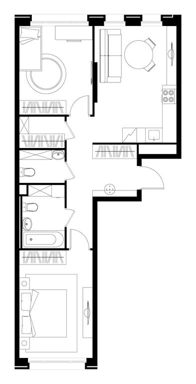 2-BD Apartment Sale, 63 sq. m. at Peredelkino Blizhnee, Korneya Chukovskogo Street, 1, Vnukovskoye Settlement, Moscow, Russia #1 2-BD Apartment Sale, 63 sq. m. at Peredelkino Blizhnee, Korneya Chukovskogo Street, 1, Vnukovskoye Settlement, Moscow, Russia #1