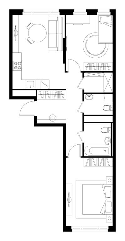 2-BD Apartment Sale, 62.3 sq. m. at Peredelkino Blizhnee, Korneya Chukovskogo Street, 1, Vnukovskoye Settlement, Moscow, Russia #1 2-BD Apartment Sale, 62.3 sq. m. at Peredelkino Blizhnee, Korneya Chukovskogo Street, 1, Vnukovskoye Settlement, Moscow, Russia #1